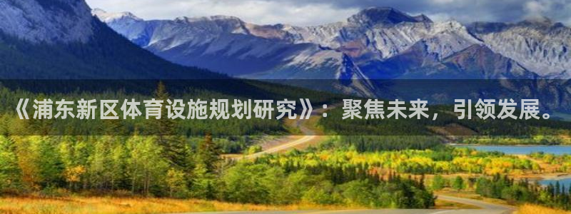 意昂体育4娱乐：《浦东新区体育设施规划研究》：聚焦未