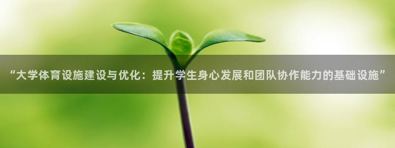 意昂4代理：“大学体育设施建设与优化：提升学生身心发