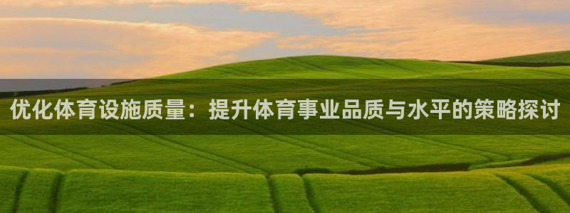 意昂体育4是干嘛的公司：优化体育设施质量：提升体育事